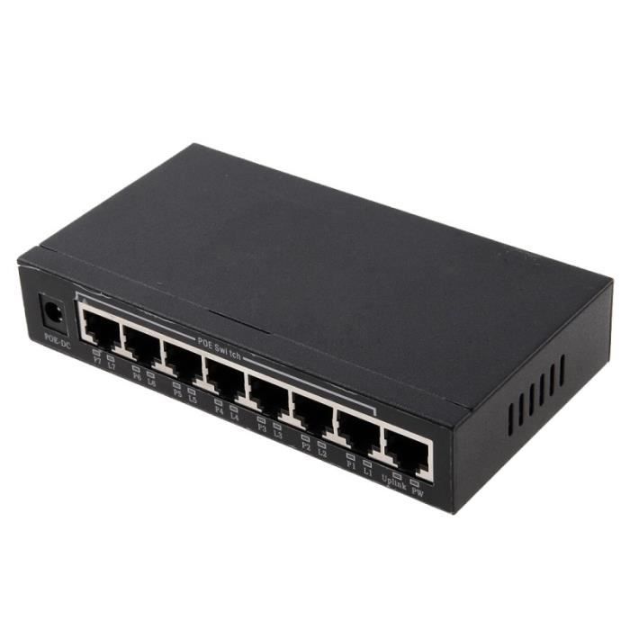 Switch 8 ports 10 100Mbps Commutateur POE IEEE 802.3af Power Over