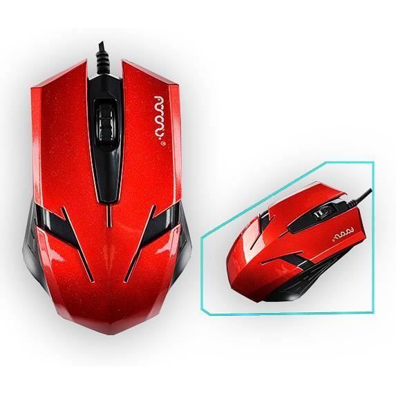 Souris Gamer Sans Fil 2.4G - 1600 DPI, 6 Boutons - Noire Ergonomique Silencieuse