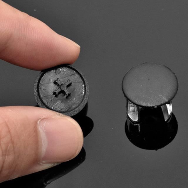 Couvercles De Vis Pour Rétroviseurs Latéraux - 2 Pièces Noires ABS, Compatible Fiat Punto, Grande Punto, Punto Evo