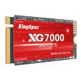 Disque SSD Interne - KingSpec - XG 7000 Series - 512 Go - M.2 M Key 2242 PCIe Gen4 x 4 NVME 1.4, Jusqu'a 7000 Mo-s en Lecture-1