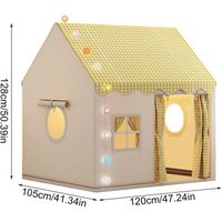 Tente de jeux pour enfants, cabane de style princesse en coton | Leroy