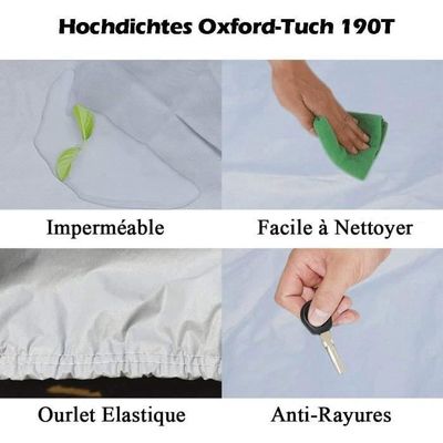 Bâche Voiture Impermeable Pour MG EHS,Housse De Voiture Imperméable, Anti-UV, Respirante, Résistant À La Poussière,Pluie, Avec Fermeture À Glissière