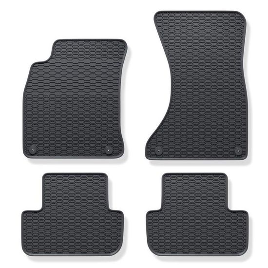 ELMASLINE 3D Tapis De Coffre Pour Audi A4 Break (Avant) 2008-2015 (B8) | Bac De Coffre En Caoutchouc Avec Bords Extra Hauts | Accessoires Auto