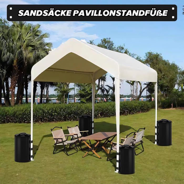 MaxAwe Lot De 4 Sacs Lestés à Eau - Pieds De Support Tonnelle Et Tente
