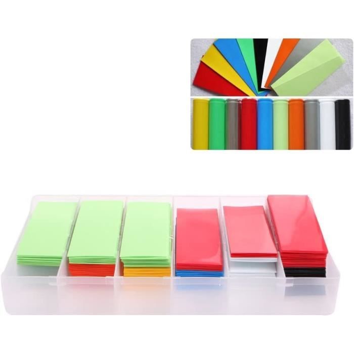 MDD 20pcs / Lot Bande Thermorétractable, For 21700 Batterie Wrap PVC Gaine Thermorétractable