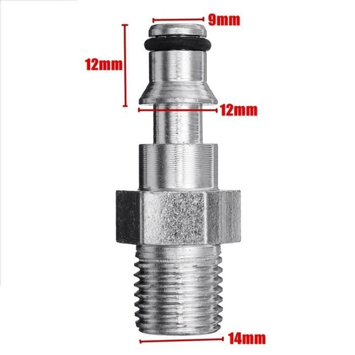 Adaptateur pour nettoyeur haute pression 3/8 pouces, Kit de connexion rapide mâle et femelle, connecteur de tuyau, raccords de lavage à filetage interne et externe