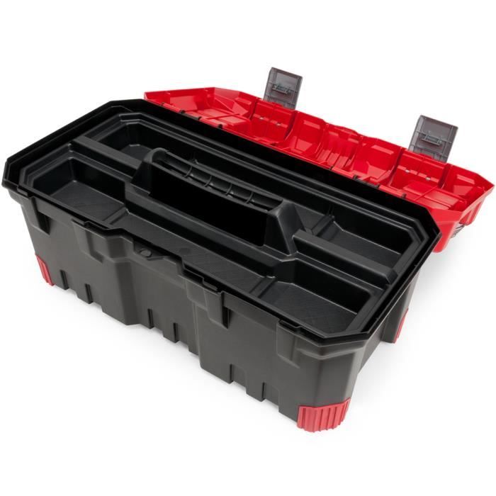 Boîte à outils coffre de rangement pour transport et stock en plastique 19  kg - Cdiscount Bricolage