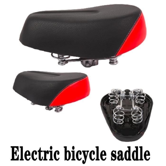 Selle - tige de selle,Selle de vélo électrique confortable pour hommes et femmes,143mm,noir