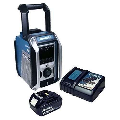 Radio De Chantier Makita DMR107 7,2-18V - Radio Bâtiment Robuste Avec Adaptateur Secteur