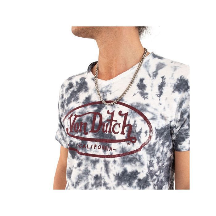 Tee shirt homme VON DUTCH RON 100% coton tie and dye col