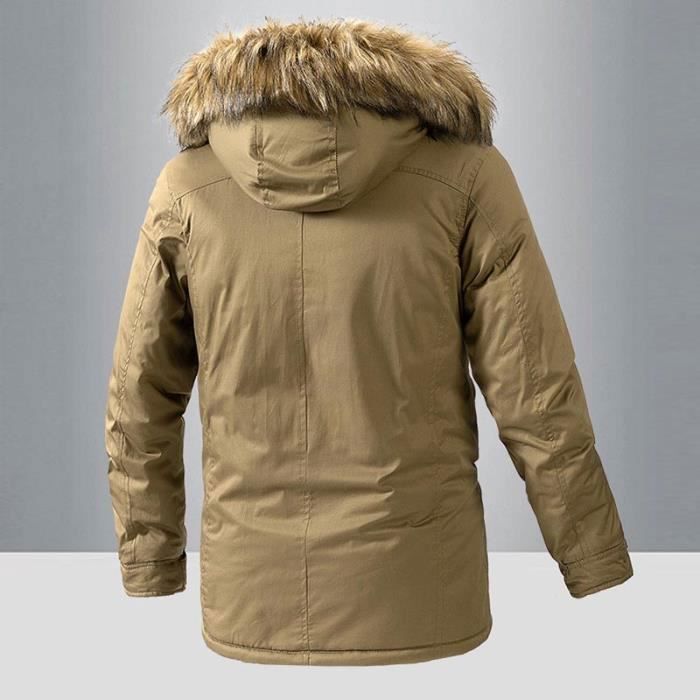 Femme - Parka à capuche avec fausse fourrure Everest Rouge Très Vif