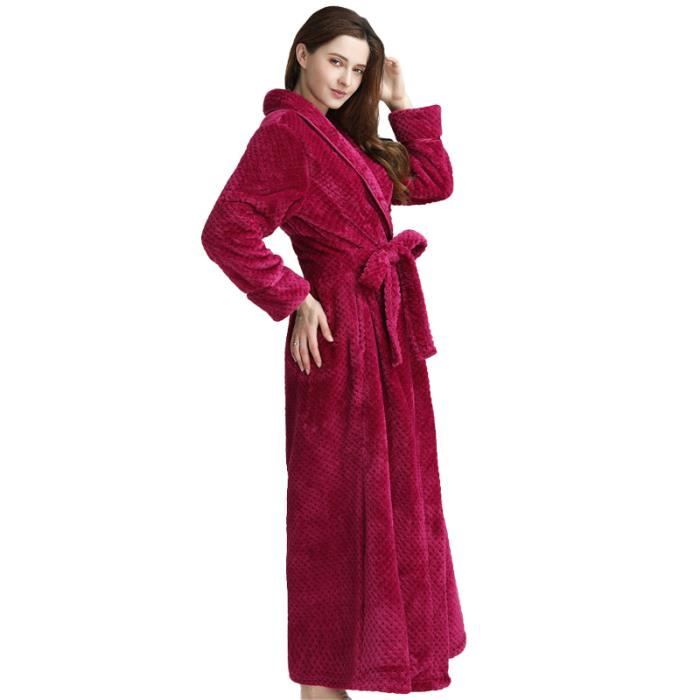 Cdiscount Peignoir Eponge Femme Rose Peignoir De Bain En Flanelle