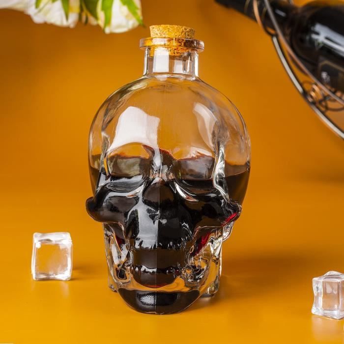 Carafe à Décanter Whisky En Forme De Marteau - Verre 400 Ml Avec Bouchon Hermétique - Pour Bourbon, Vodka, Vin - Décoration Bar - 6