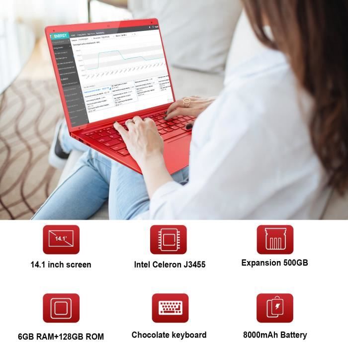 Ordinateur Portable pas cher Vmobile PC ultra-mince-14,1"HD-RAM2