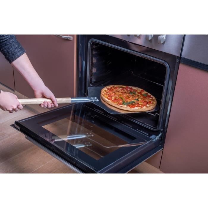 Culinario Accessoires à pizza pour la maison Pelle à pizza, pierre à pizza  et couteau à pizza Différents sets au choix, Aluminium - Cdiscount  Electroménager