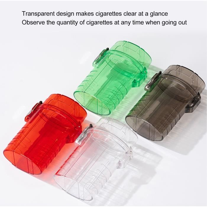 Étui à Cigarettes en plastique Transparent et étanche, boîte de rangement  de poche pouvant contenir 20 Cigarettes, paquet entier, boîte à fumer -  AliExpress