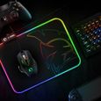 EMPIRE GAMING – Dark Rainbow Tapis de Souris Gamer – RGB LED 12 Modes d’Eclairage -3
