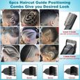 AWY23537-Tondeuse Cheveux Hommes, Professionnel Multifonction Tondeuse à Cheveux Barbe Visage Hommes, Electrique Imperméable Regla-3
