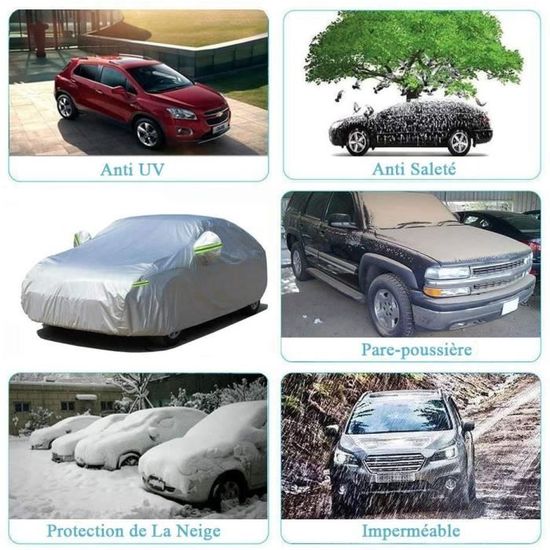 Demi couverture de voiture toit supérieur soleil UV / protection contre la  pluie extérieure étanche - Cdiscount Auto