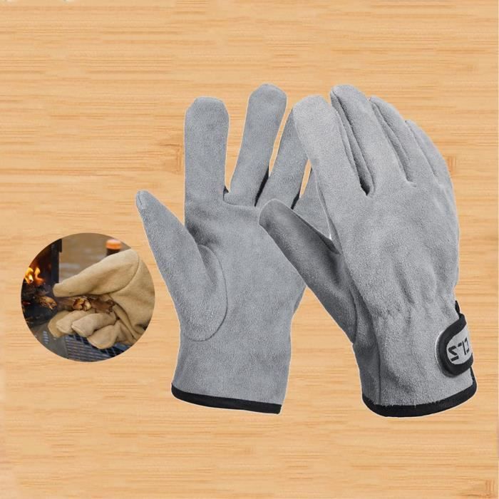 Gants de soudage gants de gril de cheminée de cuisine durables Du Feu  Jardinage Barbecue grise Shiwaki - Cdiscount Maison