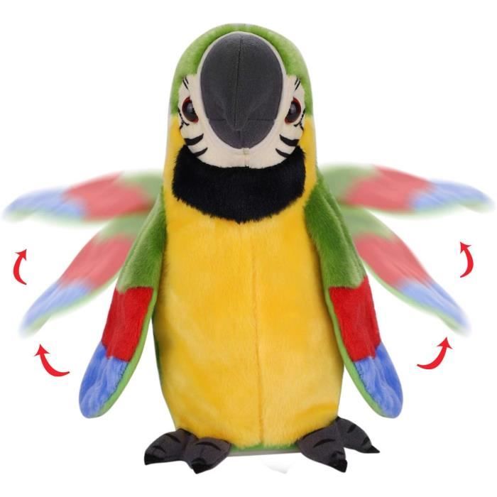 Orange - 20 cm - Jouet en peluche perroquet Rio Macaw pour garçons et  filles, Oiseau de beurre en peluche, Dé