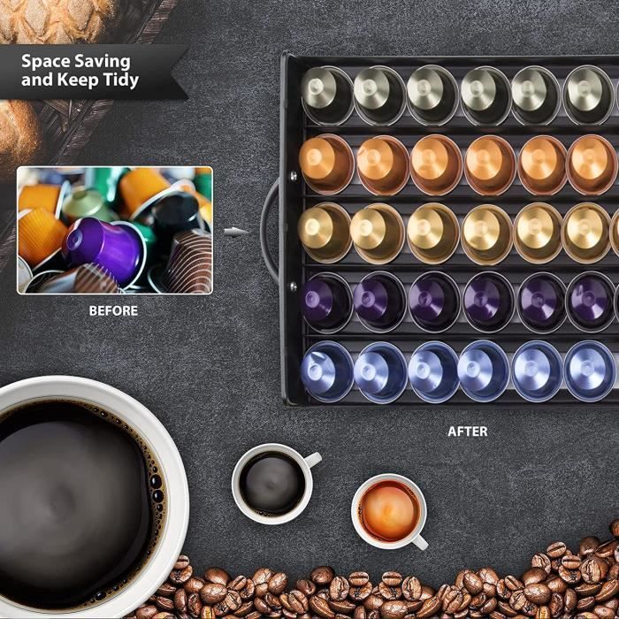 ChangM Porte Dosette de Café - Nespresso Compatible - Rangement pour  Capsules de Café, 50 x Capsules - Cdiscount Maison