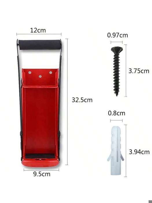 Broyeur De Canettes Manuel Rouge – Écraseur Compact Avec Décapsuleur Intégré Pour Canettes Soda & Bière 500 Ml – Idéal Recyclage Maison