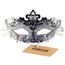 Noir argent Coxeer Masque v/énitien Mascarade Masque Halloween Princesse Masque visage femme