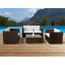 Salon De Jardin Resine Tressee Marron Bilbao Achat Vente