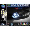 Ampoules W5W Feux de position LED - Volkswagen Golf 6 - Blanc Xénon-0