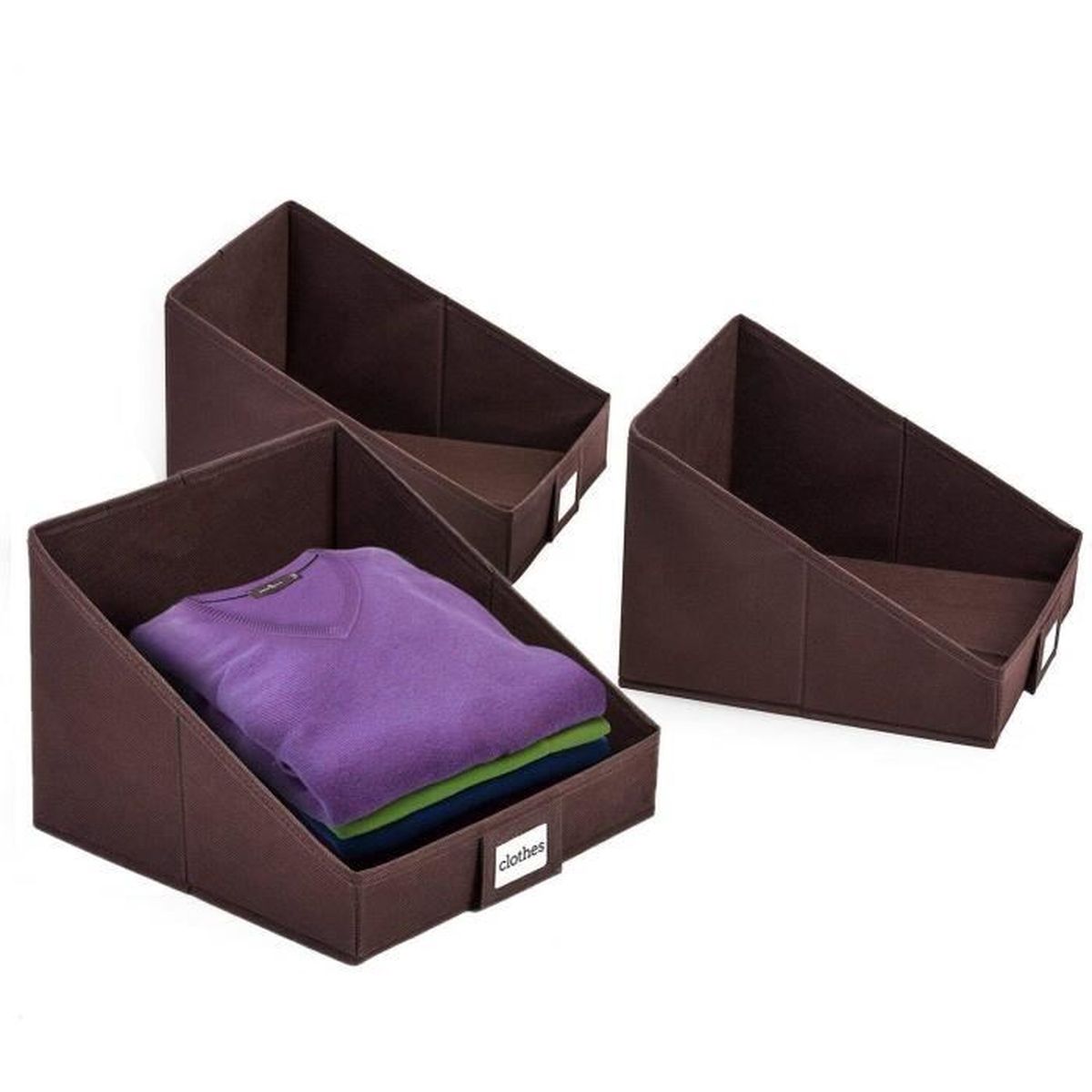 Rangement De Vetements Boite A Paniers Pour Etageres Placard Avec