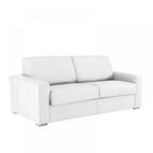 ITALIAN SPIRIT Canapé convertible EXPRESS 140cm DREAMER polyuréthane blanc,. matelas 16 cm blanc Cuir Inside75
