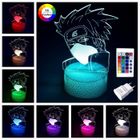 KENLUMO Kakashi Naruto Lampe de nuit Noël Enfant Cadeau Lampe de chevet LED télécommande Touchez pour changer de couleur 16