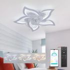 LPNOVE Ventilateur Plafond avec lumière LED pour salon chambre maison lustre plafond moderne à LED ventilateur lampe