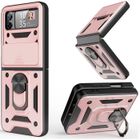 MAXLABER Coque pour Samsung Galaxy Z Flip 4 5G 2022, Housse Etui de Protection Antichocs compatible avec Galaxy Z Flip 4 - Rose