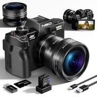 Appareil photo numérique 4K ultra HD 48mp tout - en - un appareil photo vlogging avec objectif grand angle, zoom numérique 16x et