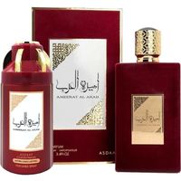 Coffret Ameerat al arab de Asdaaf Eau de Parfum 100ml et Déodorants 250ml Arabian Pour Les Femme Notes: Citrons, Fleur, Fruit,