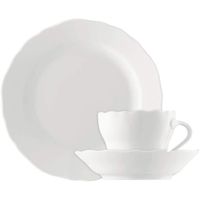 Hutschenreuther Hutschreuter 02013-800001-18735 Service a Cafe 18 Pieces Porcelaine Blanc 30 x 30 x 28,5 cm