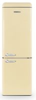 Réfrigérateur combiné vintage SCHNEIDER SCB300VCR - 304L (211+93) - Froid brassé - Dégivrage automatique - Crème