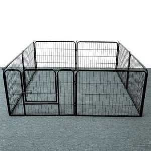 parc a chien grand parc animaux pour interieur ou exterieur vert cdiscount