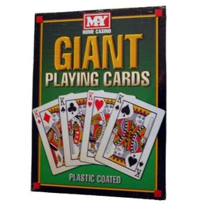 CARTES DE JEU MES cartes à jouer jeux géante A4