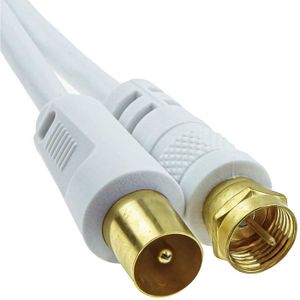 HD Rallonge 5 m Câble de raccordement 135 dB connecteur SAT Coaxial CÂBLE 4k arli 