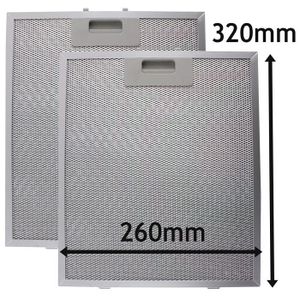 Filtre A Graisse Pour Hotte Metallique 320 X 260 Achat Vente Pas Cher