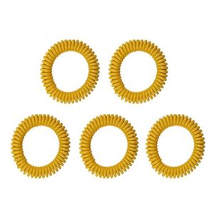 RÉPULSIF NUISIBLES MAISON Répulsif,Bracelet Anti-moustique en Silicone, 1 pièce, 5 couleurs, pour l'extérieur et l'intérieur, en spirale - yellow[B216]