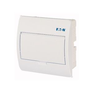 Ø68 encastrée pour IP40 humides Boîtier de distribution 1 rangée à 8 modules porte blanche Ø68 encastrée pour IP40 humides Boîtier de distribution 1 rangée à 8 modules porte blanche