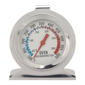Hawgiman Thermomètre de four en acier inoxydable pour four électrique/gaz,  cadran de 5,1 cm, lecture instantanée de la cuisine, du gril, du fumoir