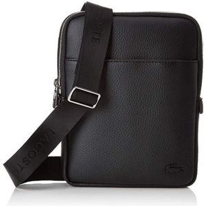 Sacoche En Cuir Noir Lacoste - Homme