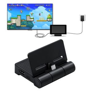 SUPPORT CONSOLE DOBE Dock de conversion vidéo pliable station de charge portable Mini pour Nintendo Switch