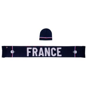 TENUE DE FOOTBALL Coffret bonnet et écharpe FFF - Collection officielle Equipe de France de Football - Homme