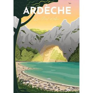 PUZZLE Puzzle 1500 pièces - NATHAN - Affiche de l'Ardèche